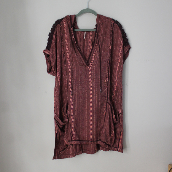 Free People Sweaters - Free People Poncho Hooded Tunic Low Neck